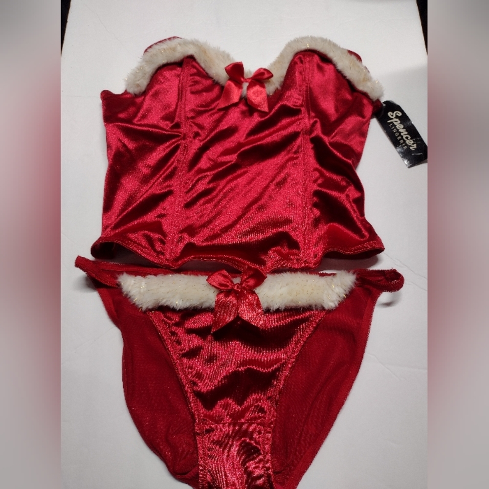 Vintage Spencer's Christmas lingerie